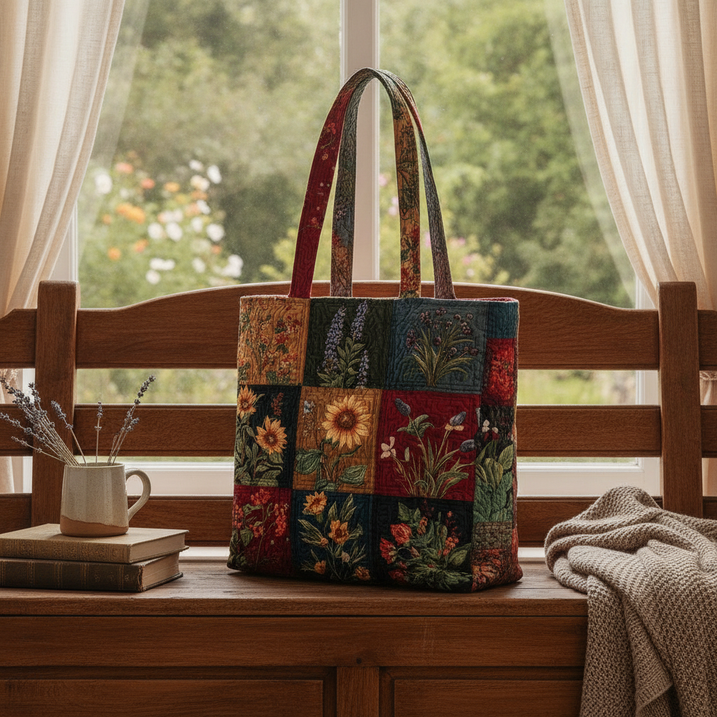 Borsa a Spalla Wildflower — Usa a imagem de referência da mala como base principal. Mantém a mala igual ao original: mesmo formato, cores, padrão, alças, costuras, textura e proporções.

Cria uma foto