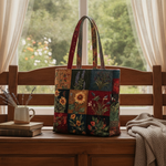 Borsa a Spalla Wildflower — Usa a imagem de referência da mala como base principal. Mantém a mala igual ao original: mesmo formato, cores, padrão, alças, costuras, textura e proporções.

Cria uma foto