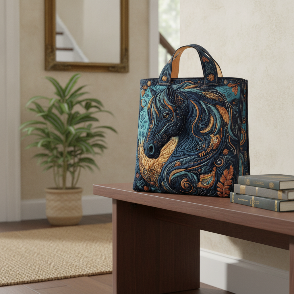 Borsa Tote Spirit Smeraldo di Mezzanotte — Usa a imagem de referência da mala como base principal. Mantém a mala igual ao original: mesmo formato, cores, padrão, alças, costuras, textura e proporções.