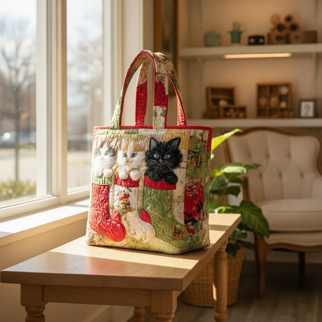 Borsa Tote Pawsome Whimsy — Usa a imagem de referência da mala como base principal. Mantém a mala igual ao original: mesmo formato, cores, padrão, alças, costuras, textura e proporções.

Cria uma foto
