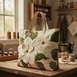 Borsa Tote Trapuntata Chic — Usa a imagem de referência da mala como base principal. Mantém a mala igual ao original: mesmo formato, cores, padrão, alças, costuras, textura e proporções.

Cria uma fot