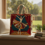 Borsa a Mano Ballerina Chic Trapuntata — Usa a imagem de referência da mala como base principal. Mantém a mala igual ao original: mesmo formato, cores, padrão, alças, costuras, textura e proporções.

