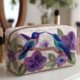 Borsa per Trucco Trapuntata Colibrì