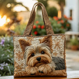 Elegante Borsa Tote Yorkie Fatta a Mano