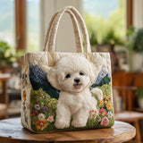 Borsa a Spalla Trapuntata per Amanti dei Cani