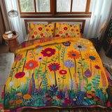 Set di Biancheria da Letto 3 Pezzi Fiori Bold