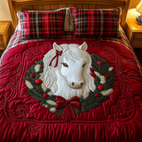 Set di Biancheria da Letto 3 Pezzi Pony di Natale