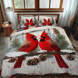 Set di Biancheria da Letto in 3 Pezzi Crimson Winter