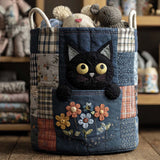 Cesto della Biancheria Denim Kitty