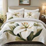 Set di Biancheria da Letto a Fiori 3 Pezzi