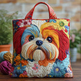 Borsa Tote Shih Tzu Floreale