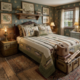 Set di Biancheria da Letto Vintage a 3 Pezzi