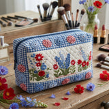 Borsa per trucco trapuntata Heartland Harmony