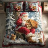 Set di Biancheria da Letto Jolly Red Santa in 3 Pezzi