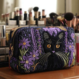Borsa per Trucco Cuscinetto con Gatto Portafortuna