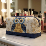 Borsa per Trucco Trapuntata Mystic Feathers