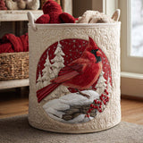 Cesto per la Biancheria Rosso Cardinal