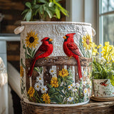 Cesto della Lavanderia in Perch Rosso