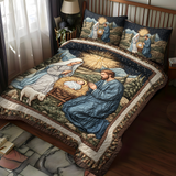 Set di Biancheria da Letto 3 Pezzi Silent Night Blessings