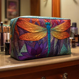 Borsa per Trucco Trapuntata a Righe