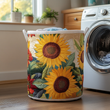 Cesto per la Lavanderia con Charm di Girasole