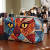 Borsa per trucco quilted Sweet Little Cat