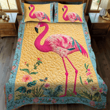 Set di Biancheria da Letto Tropical Flamingo 3 Pezzi