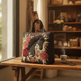 Borsa a Spalla Stallone Rosa Cremisi — Usa a imagem de referência da mala como base principal. Mantém a mala igual ao original: mesmo formato, cores, padrão, alças, costuras, textura e proporções.

Cr