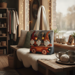 Borsa Tote Silent Eve — Usa a imagem de referência da mala como base principal. Mantém a mala igual ao original: mesmo formato, cores, padrão, alças, costuras, textura e proporções.

Cria uma fotograf