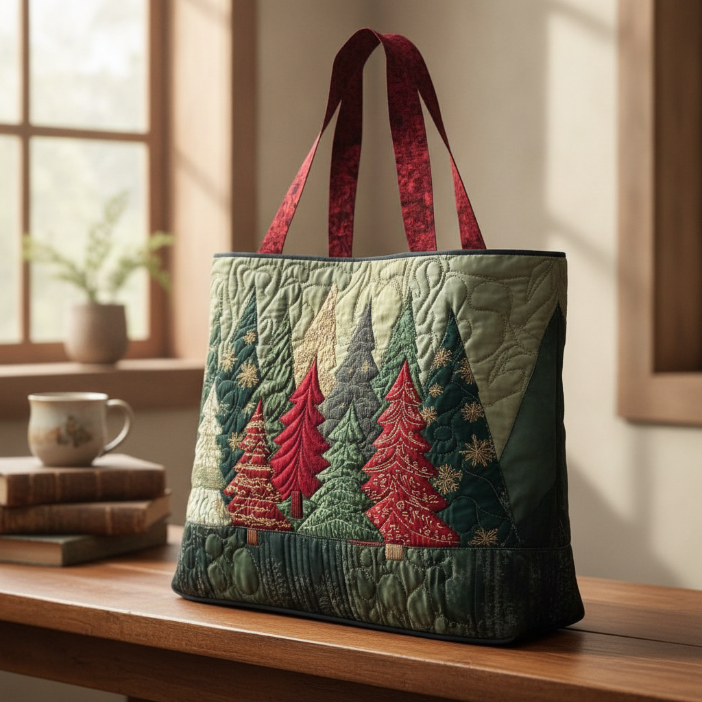 Borsa Tote Sweet Noel — Usa a imagem de referência da mala como base principal. Mantém a mala igual ao original: mesmo formato, cores, padrão, alças, costuras, textura e proporções.

Cria uma fotograf
