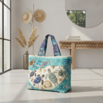 Borsa a Spalla Artisan Turtle Embrace — Usa a imagem de referência da mala como base principal. Mantém a mala igual ao original: mesmo formato, cores, padrão, alças, costuras, textura e proporções.

C