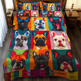 Set di Biancheria da Letto in 3 Pezzi per Fanatici del Bulldog Francese