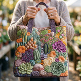 Borsa Tote Artigianale per Piante Grasse